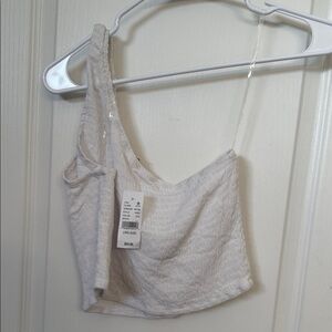 PacSun White One-Shoulder Women's Top